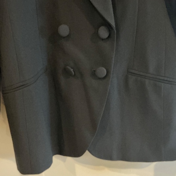 VTG JACQUELINE FERRAR Women 14 Dbl  Breasted Jacket Boxy Structured Trendy Y2K - Picture 2 of 13